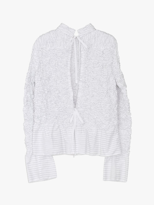 LS-SH3 Shirred Embroidery Shirt