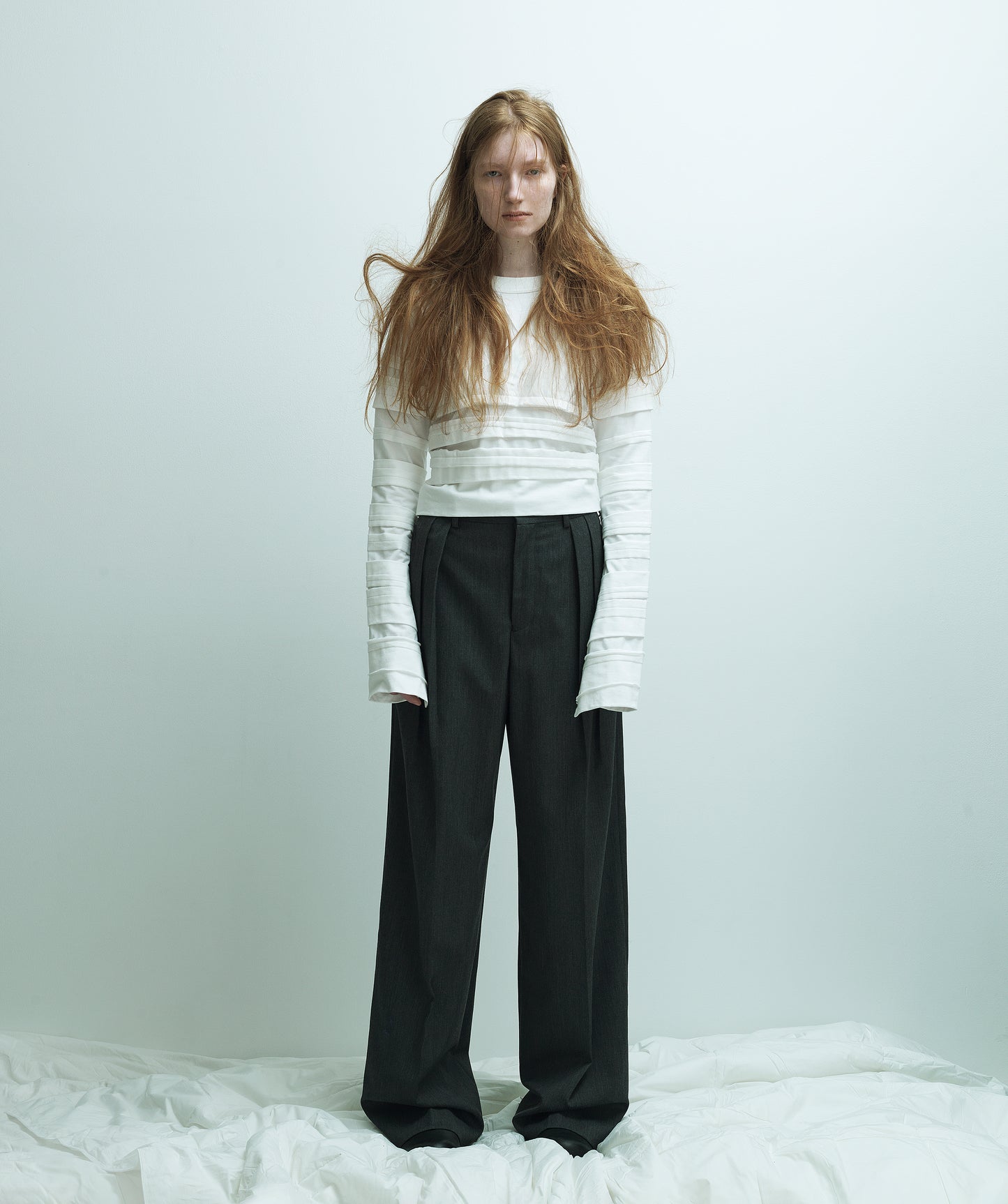 LS-PT3　Two-Tuck Pants