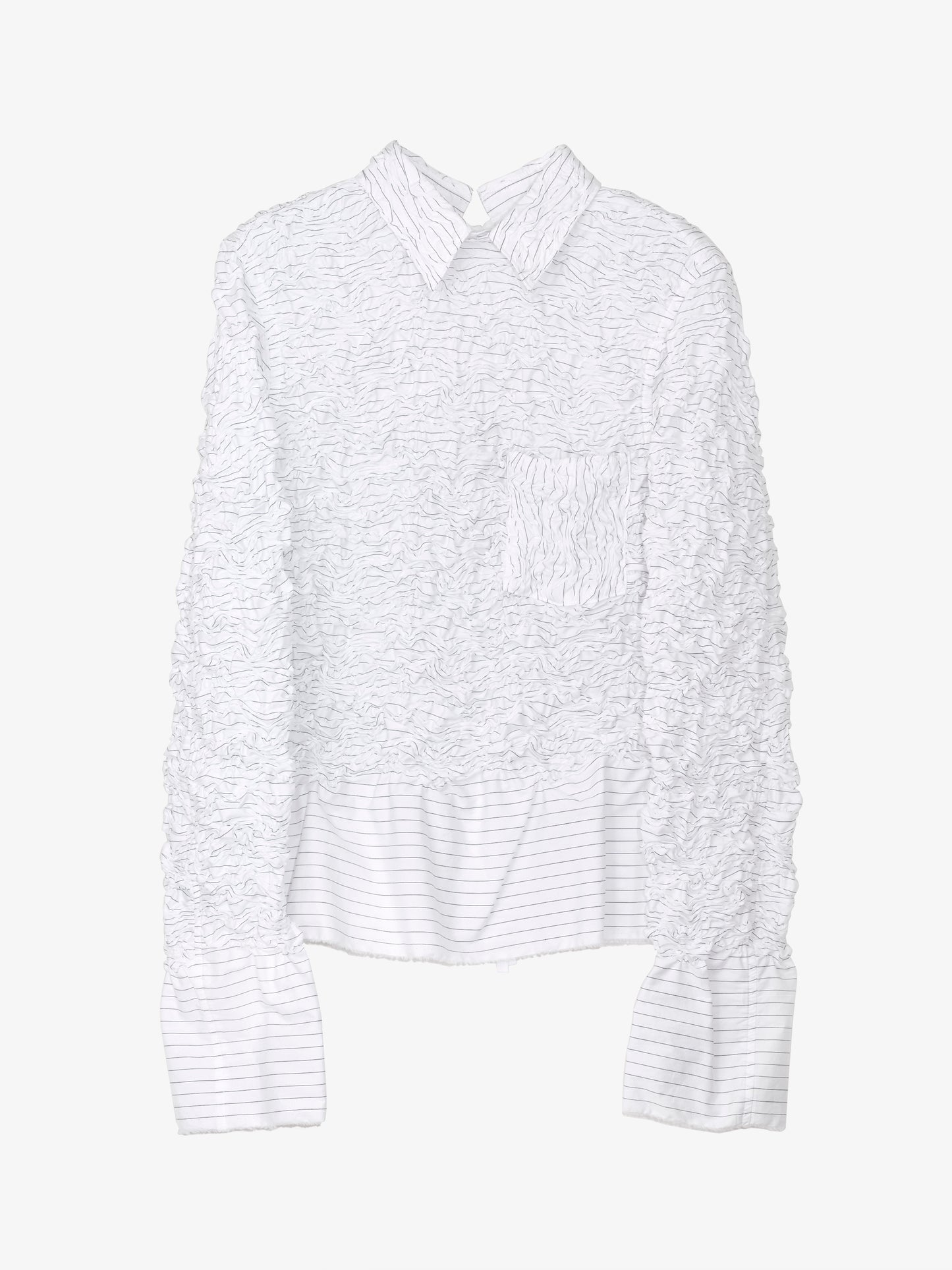 LS-SH3 Shirred Embroidery Shirt