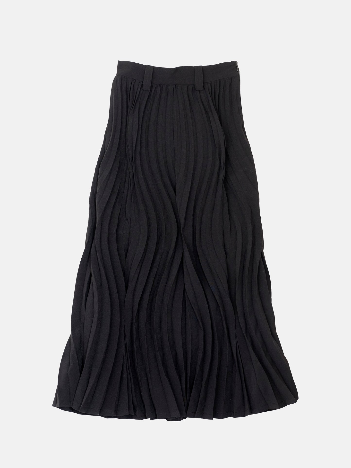 LS-SK2 Curve Pleated Skirt
