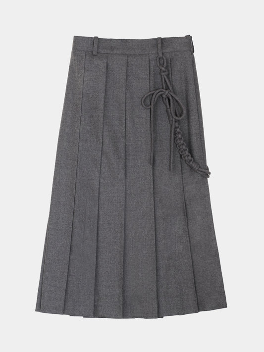 LS-SK1 BCharm-Decorated Pleatsed Skirt
