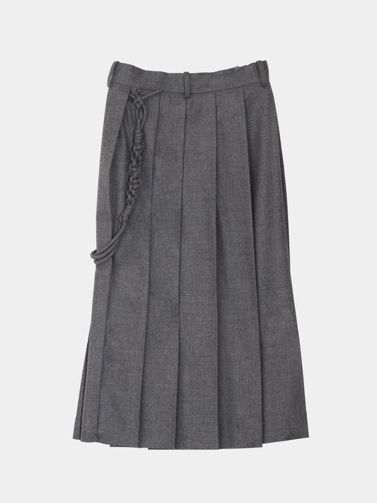 LS-SK1 BCharm-Decorated Pleatsed Skirt