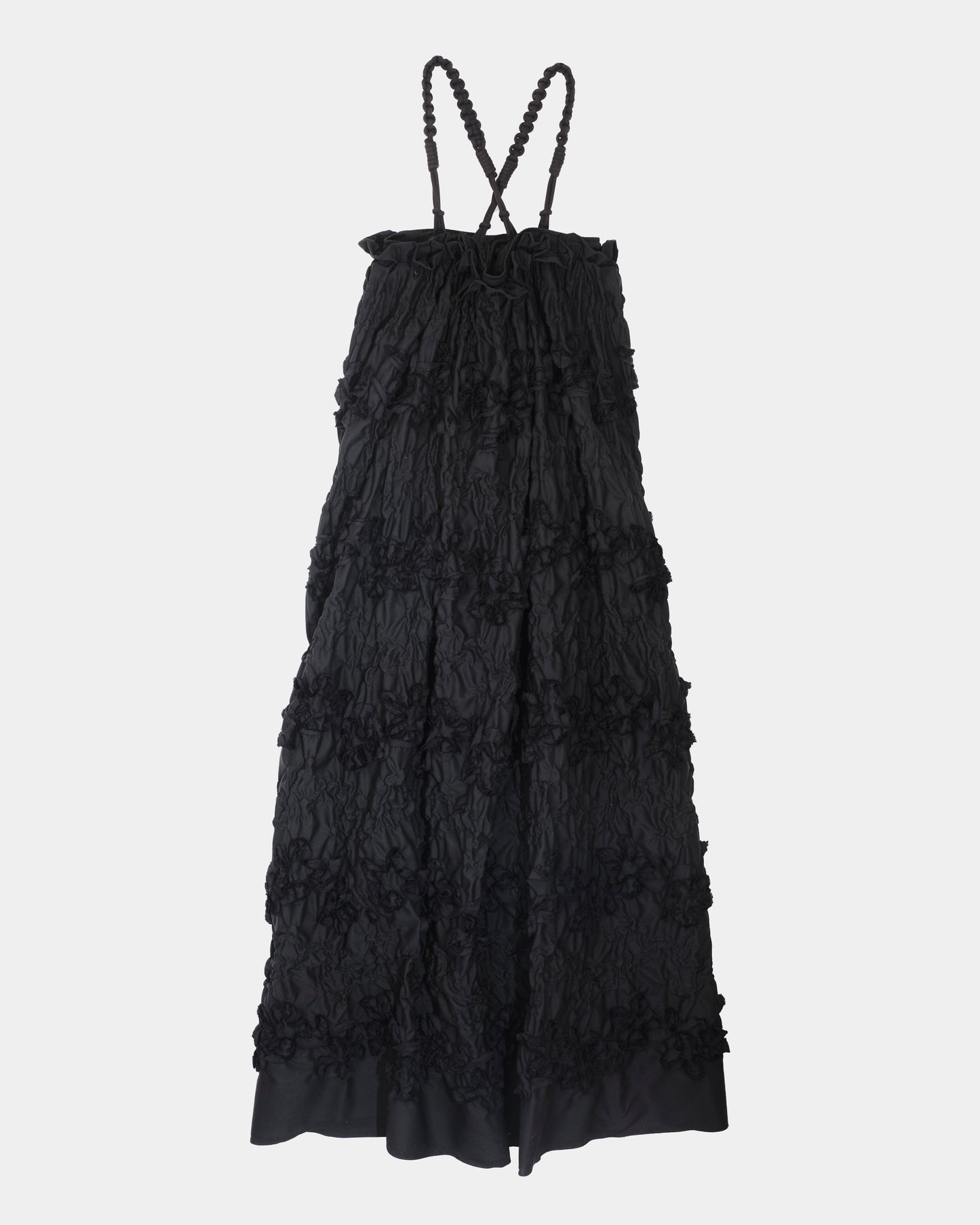 LS-OP1　Shirring Tape Embroidery Dress