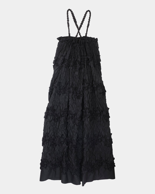 LS-OP1　Shirring Tape Embroidery Dress
